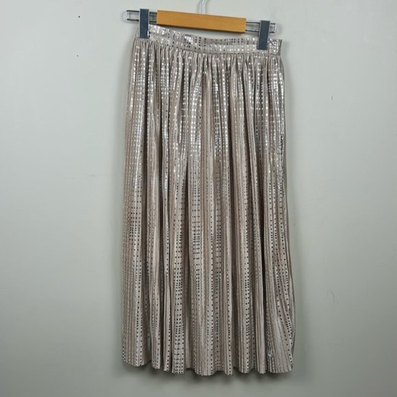 ANTHROPOLOGIE Sabina musayev cassia shine pleated skirt - Picture 3 of 10